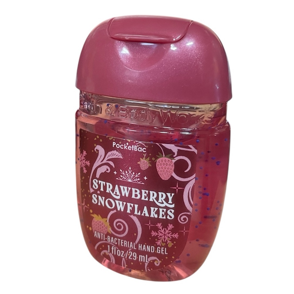 Bath & Body Works Strawberry Snowflakes PocketBac Hand Sanitizer - Picture 1 of 4